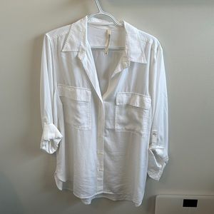 White Babaton utility button up shirt